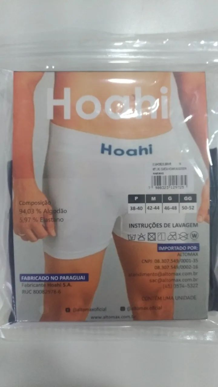 Cueca Boxer Hoahi M - Azul Marinho - Foto 2