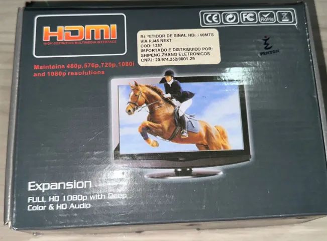Extensor Hdmi 1080P Rj45 60m 60 Metros