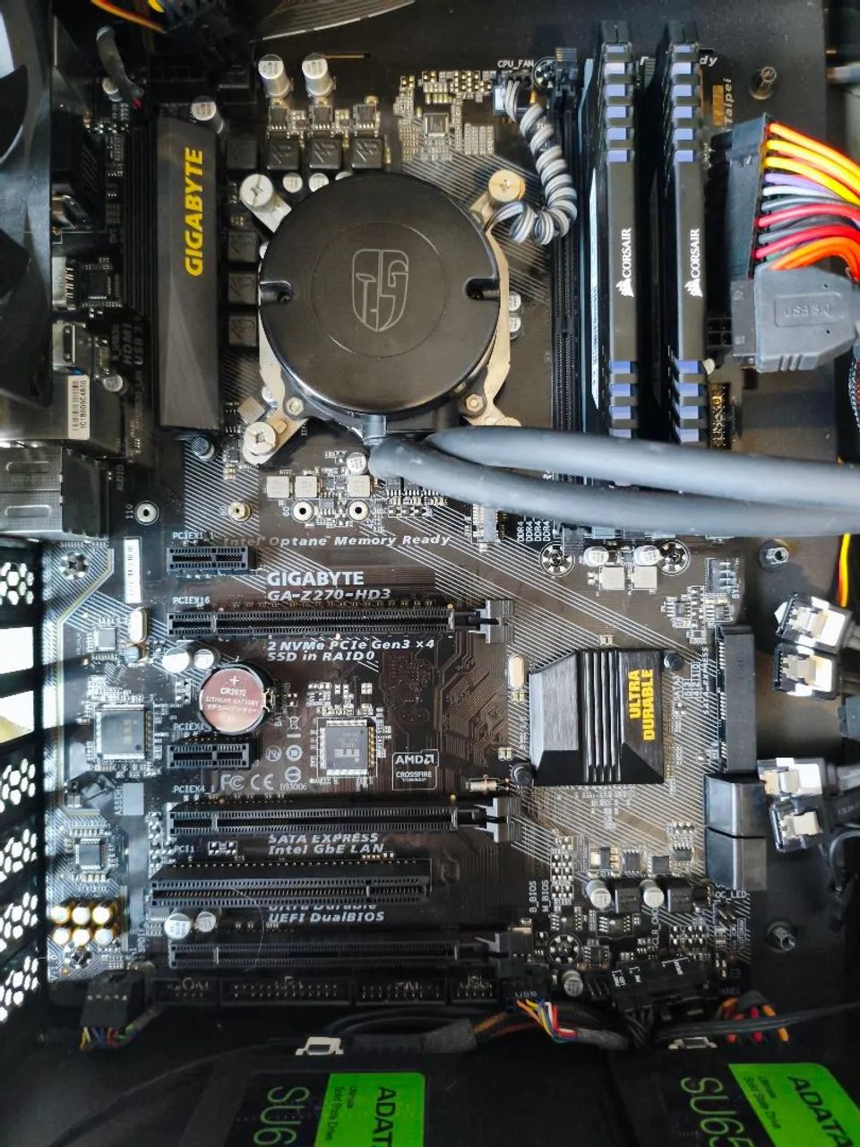 Kit processador i7 7700k + placa Gigabyte Z270 HD3+ 16gb DDR4