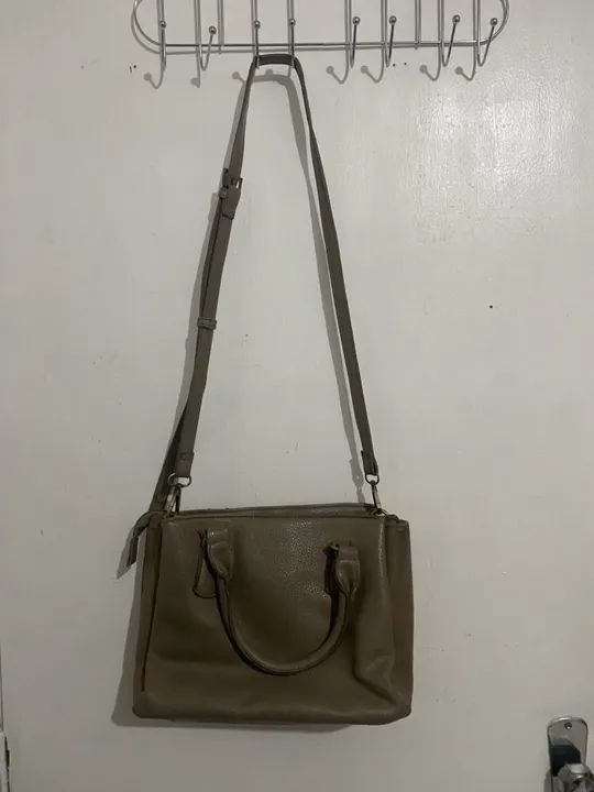 Bolsa de ombro marrom Satinato - Foto 2