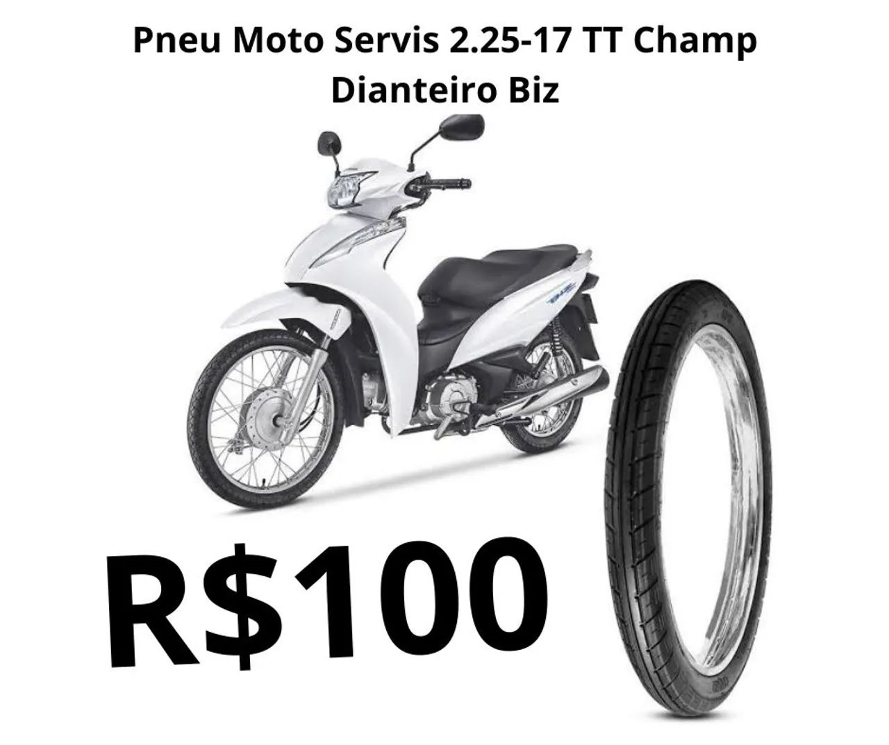 Pneu Moto Servis 2.25-17 TT Champ Dianteiro Biz