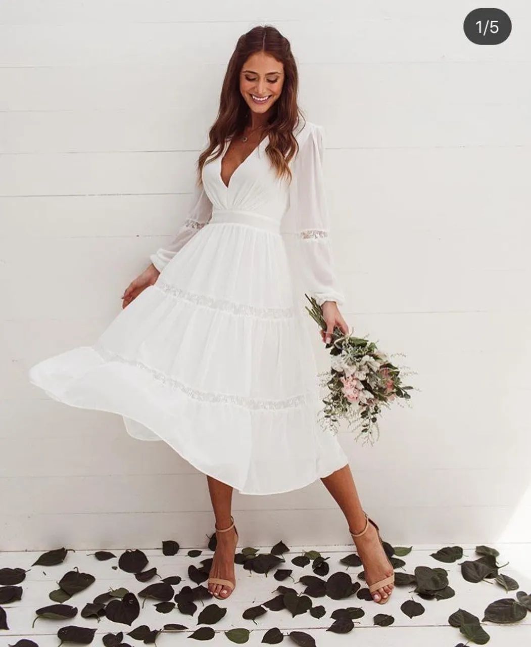 Vestido Branco Noiva Formatura TAM P lacrado - Foto 2