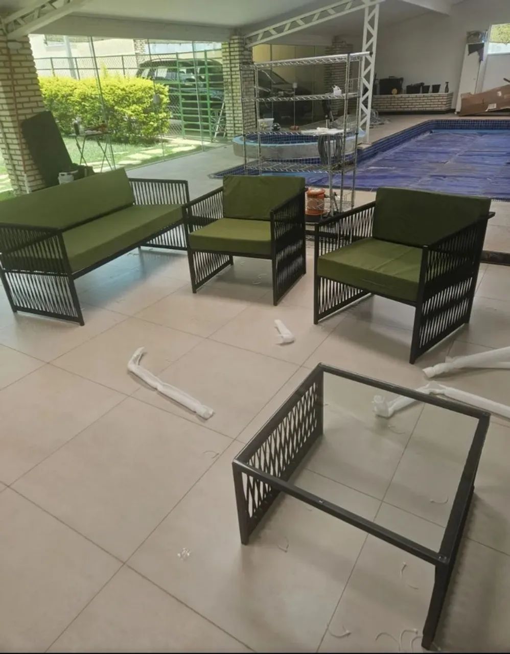 Jogos de Sofás em Corda Náutica para área externa  - Foto 5