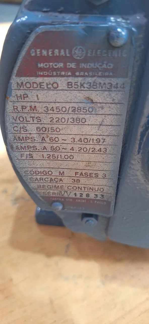 Motor elétrico trifásico 1 cv  rotação: 3450 alta Rotação - Foto 4
