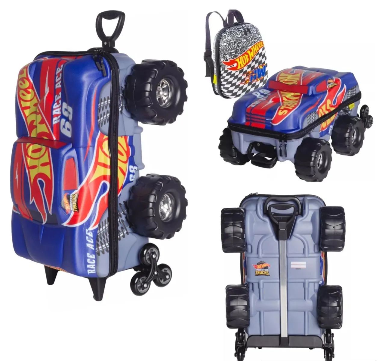 KIT MALA ESCOLAR 3D COM LANCHEIRA  - Foto 2