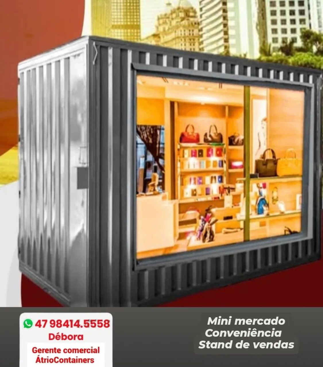Container Mini Mercado desmontável  - Venda 24h - Foto 2