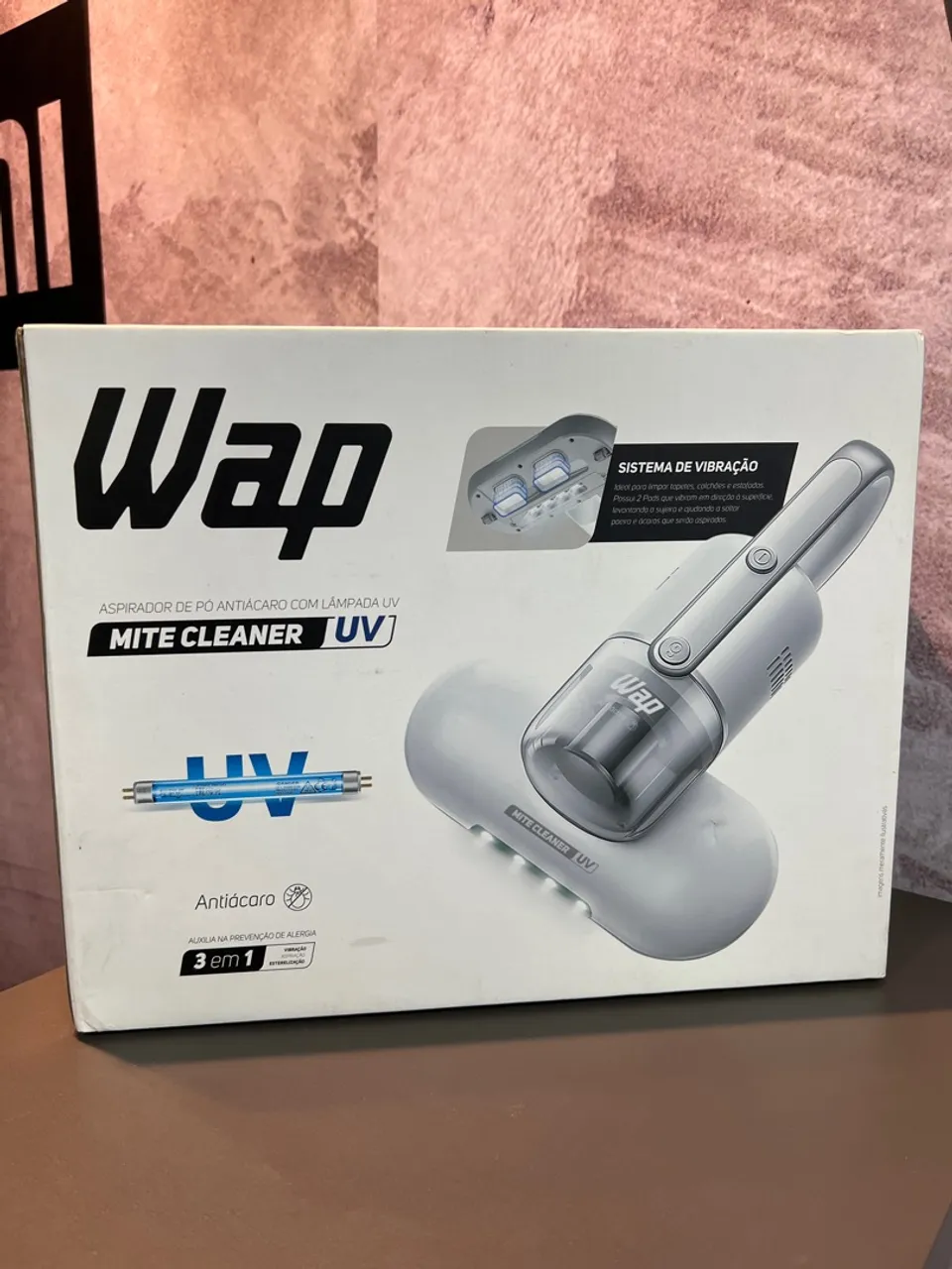 WAP Aspirador de Pó Antiácaro UV 3 em 1