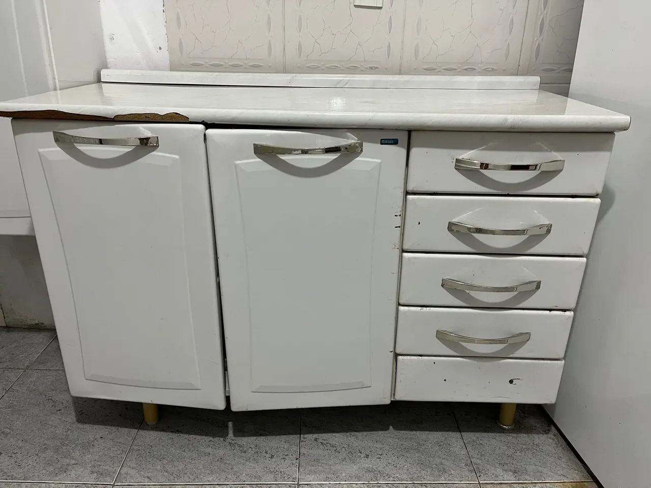 Conjunto de armários de cozinha branco - Foto 3