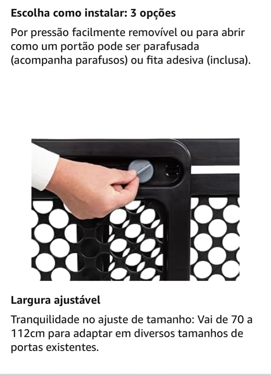 Portão de Segurança Safety 1st para Bebês - Foto 5