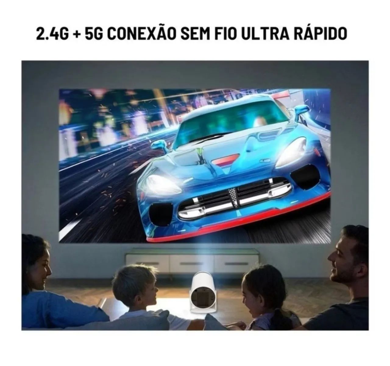 Projetor LED Portátil - NOVO - Foto 6