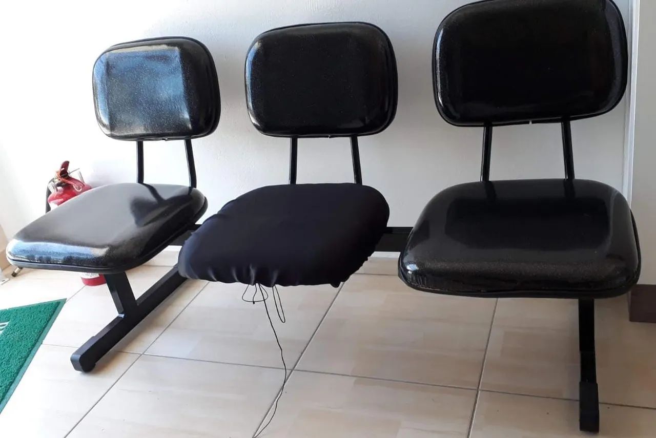 Hairdressing Kit, Chair, Washbasin, and Long Bench, Armchair