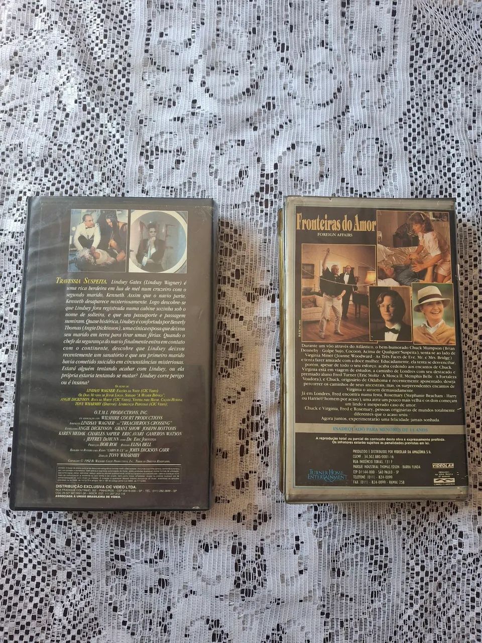 FILME VHS :"TRAVESSIA SUSPEITA", e  "FRONTEIRAS  DO  AMOR" - Foto 2