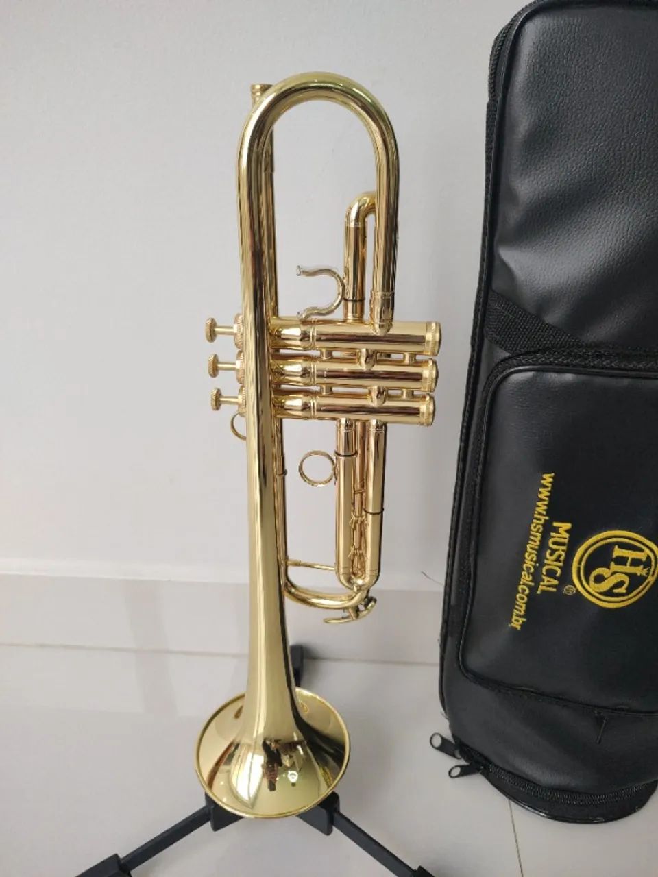 Trompete Hs Musical TR5-37 Sib Reverse - Poucos dias de Uso - Parcelo 18x - Foto 4