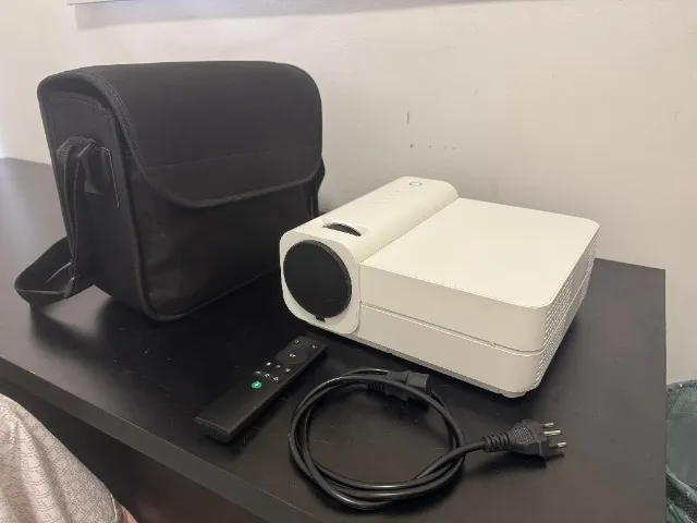 Projetor + Bolsa Light Unicorn T28 1080P Full HD Projetor Suporte 4K 18000 Lumens LED