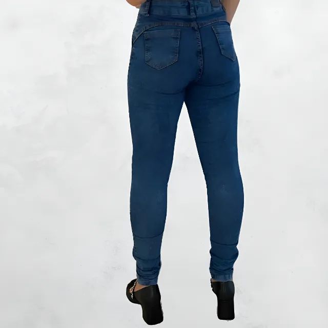 Lote Calça Jeans Skinny  Feminina Cintura Alta 14 PEÇAS  - Foto 2