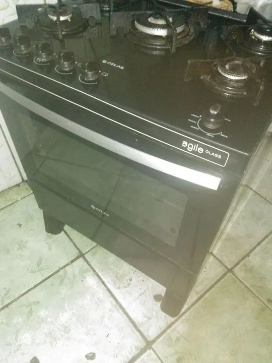 Fogão Atlas Agile Glass 5 bocas