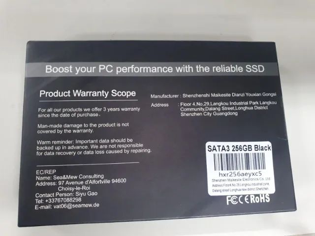 SSD  256GB XrayDisk R$ 250 com instalação, backup, windows, programas Águas Claras - Foto 2