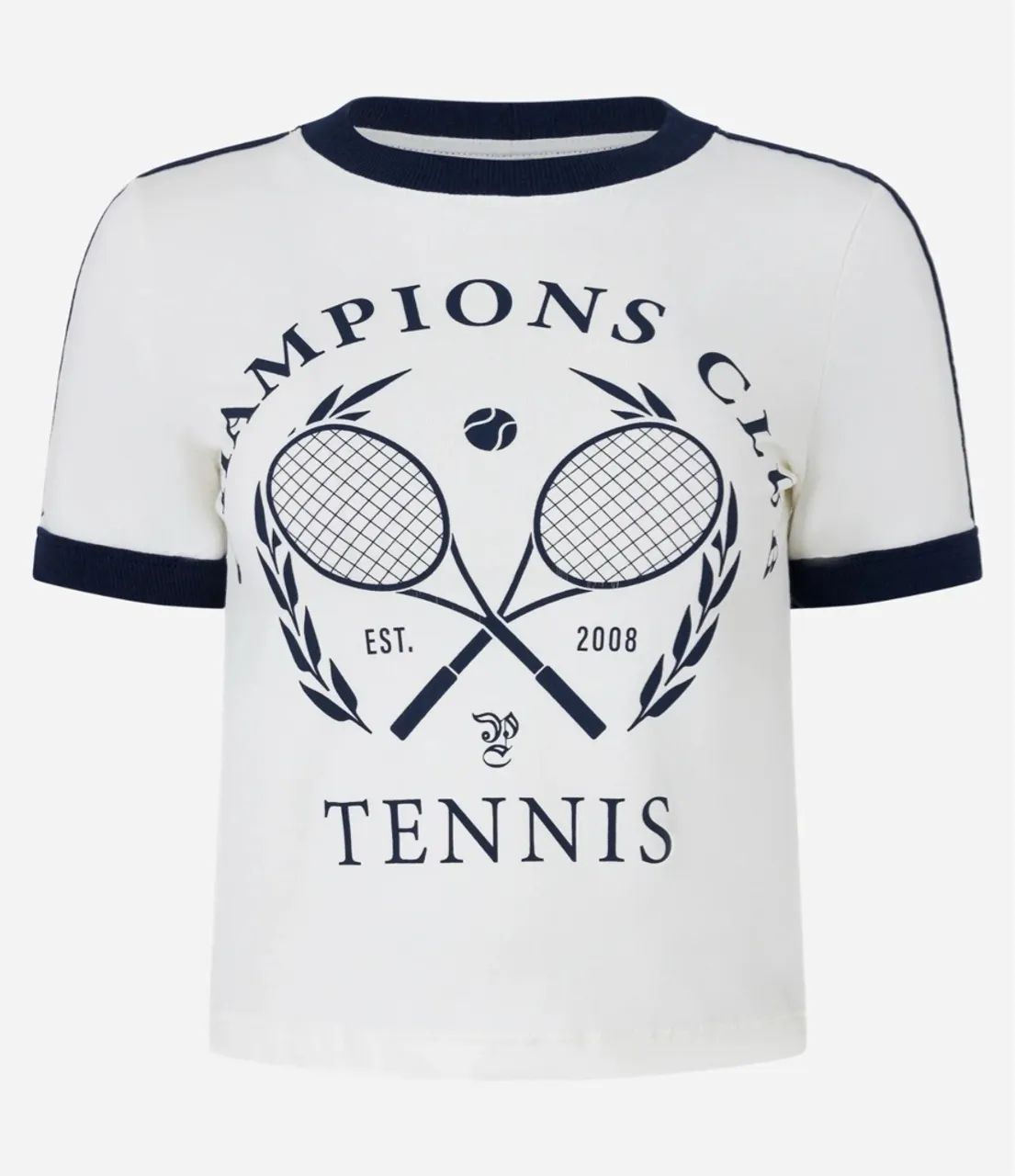 blusa baby look em algodão com estampa tennis champions - nova - envio em até um dia útil - Foto 2