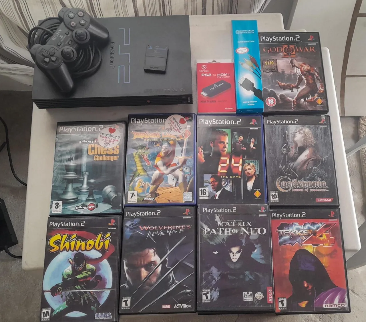 Ps2 Fat + Jogos originais tudo 100%