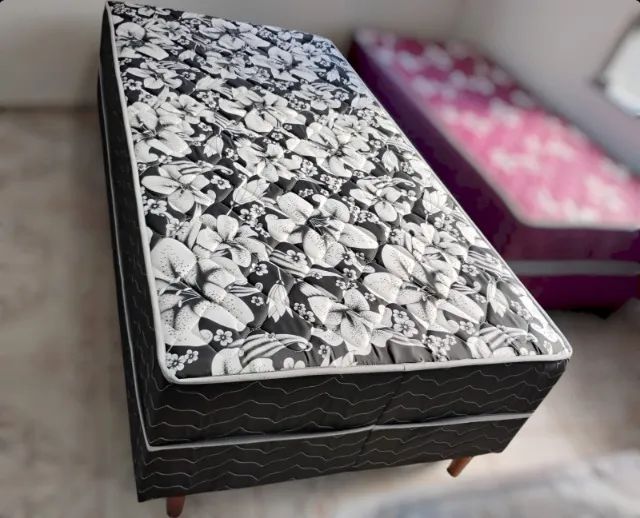 CAMA SOLTEIRÃO, UNIBOX DE ESPUMA 