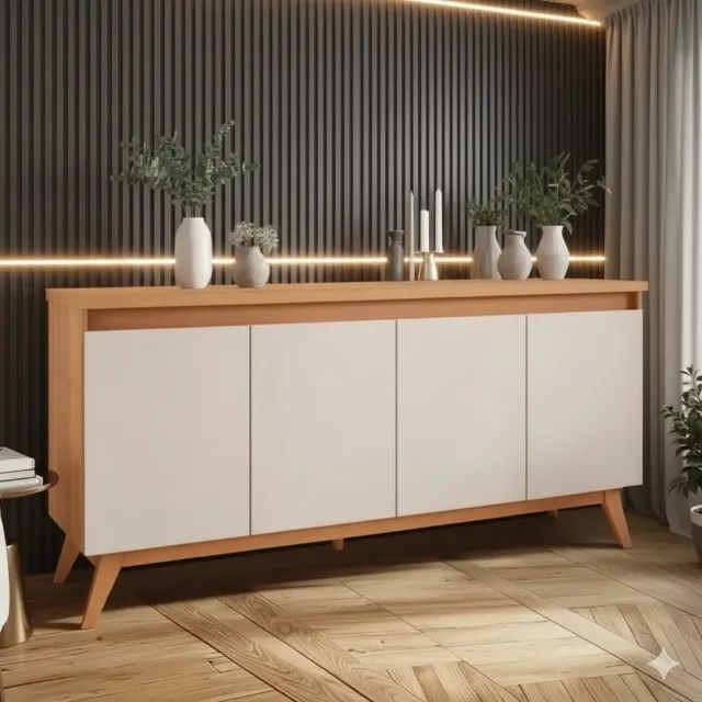 buffet com 4 portas cantinho do café
