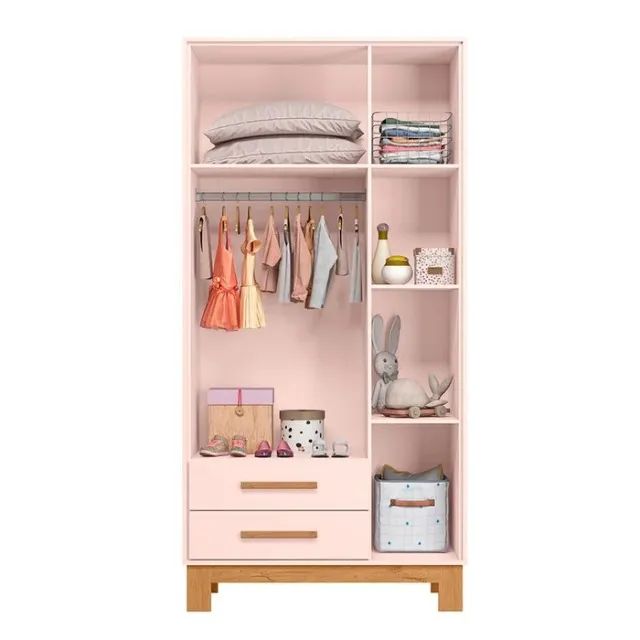 Guarda Roupa Infantil 3 Portas 2 Gavetas DIVIDIMOS EM ATE 10 X SEM JUROS - Foto 3