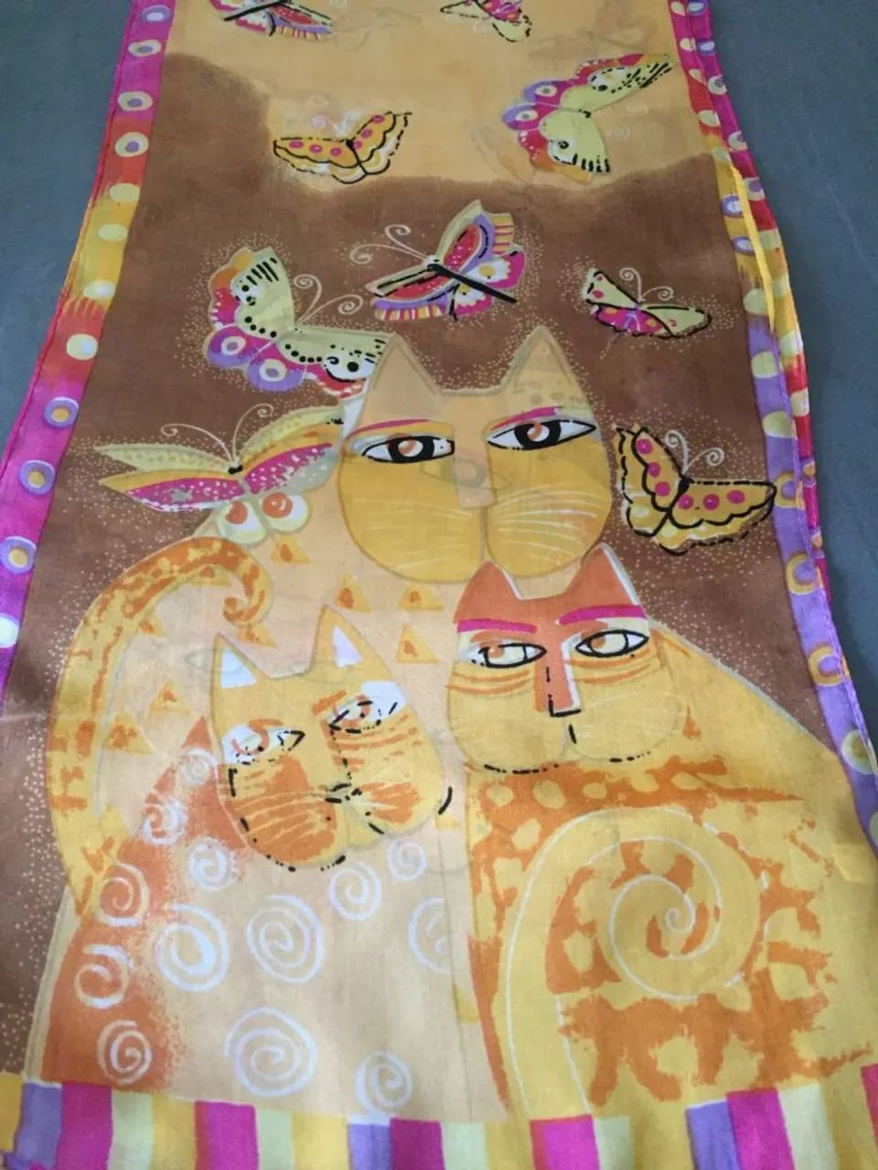 Lenço de Seda Gatinhos (Conjunto c/3 unidades) - Foto 2