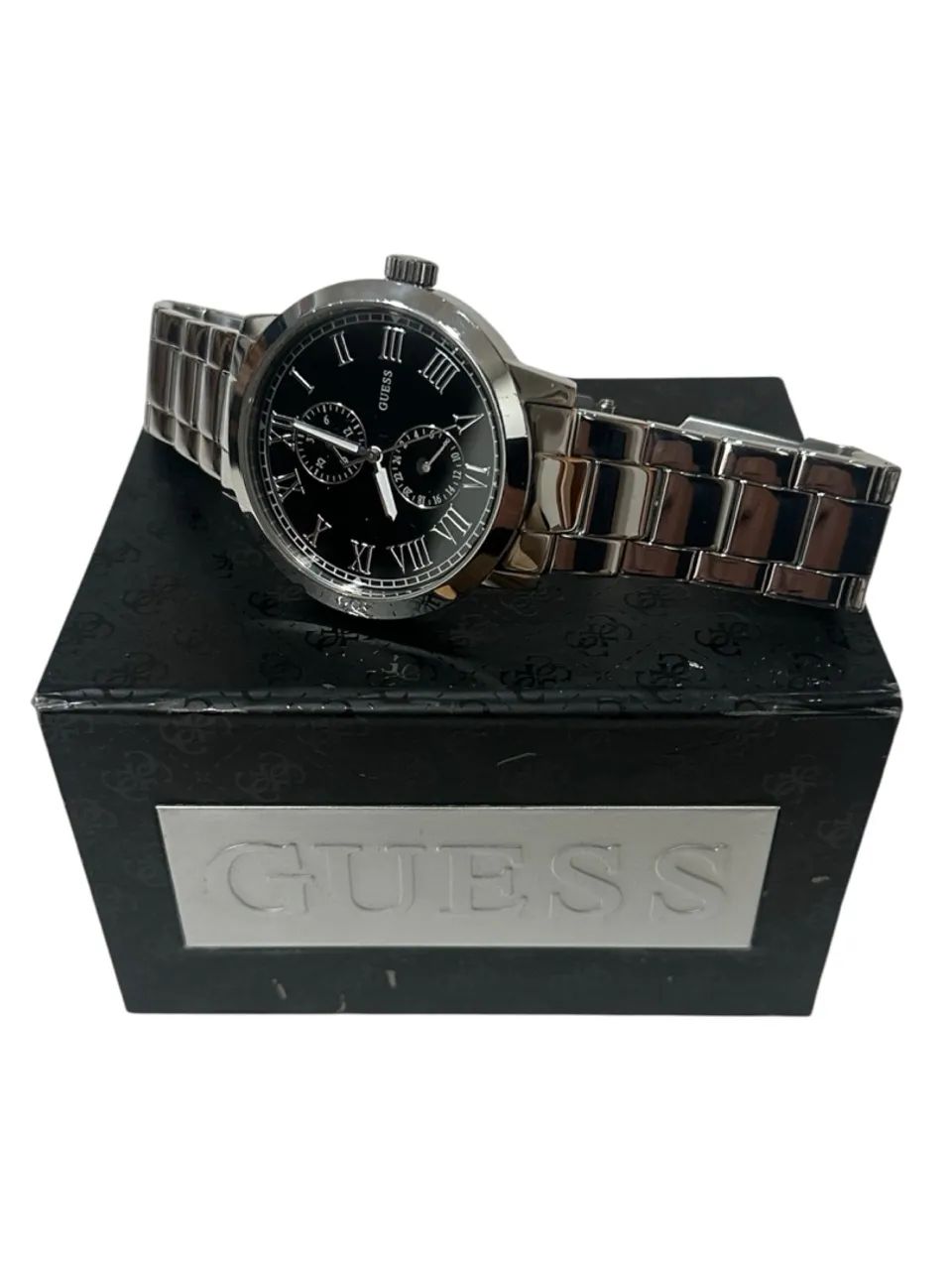Relógio Guess Black Dial Mens Elegante
