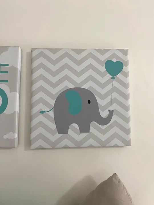 Trio de Quadros infantil para quarto do Bebê  - Foto 4