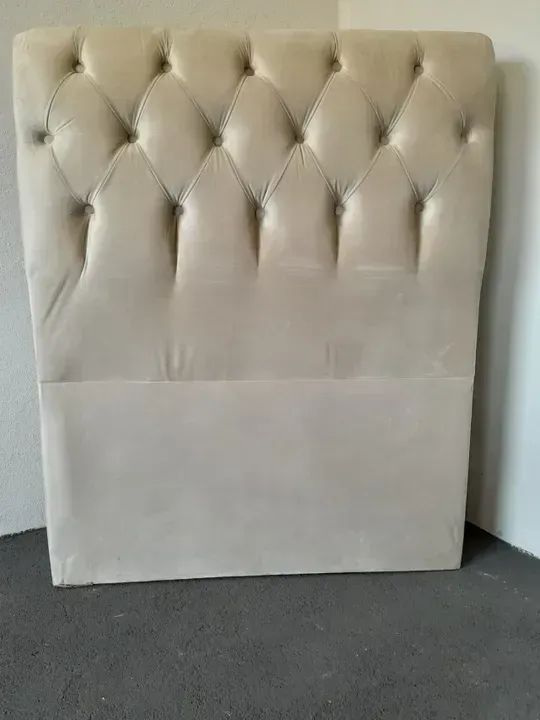 cabeceira taila solteiro bege ... - Foto 2