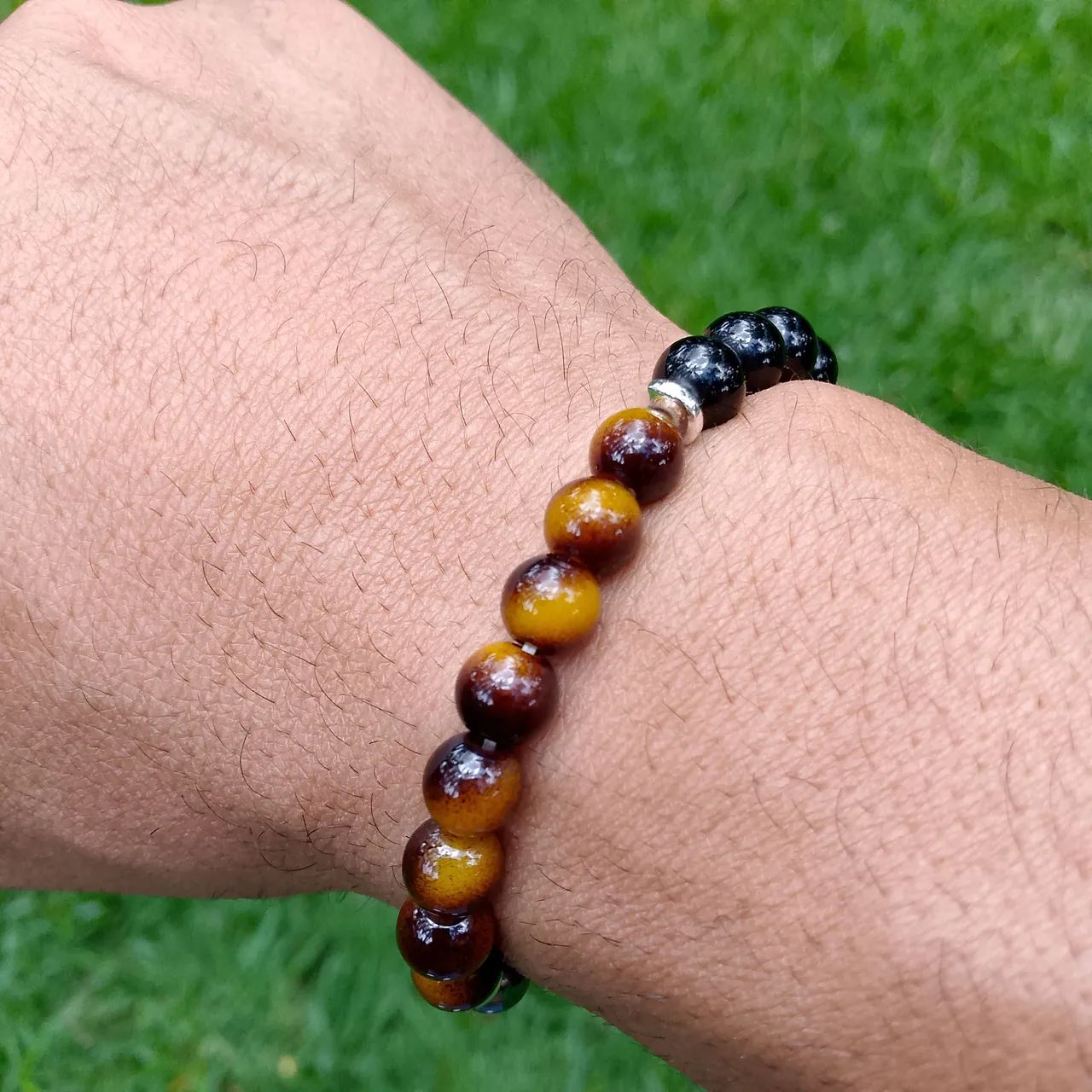 pulseira luxo olho de tigre ( proteção, energia, poder)  - Foto 5