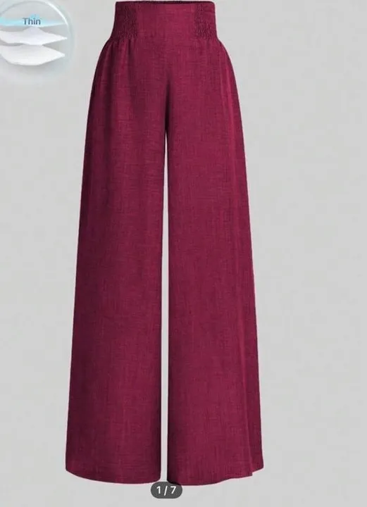 Calça Pantalona Feminina Vermelha