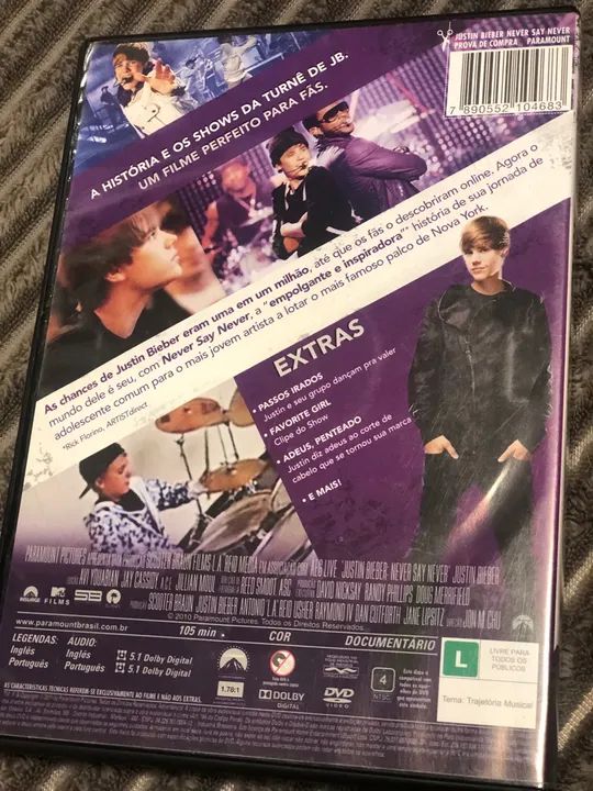 DVD Justin Bieber - Never Say Never - Foto 2