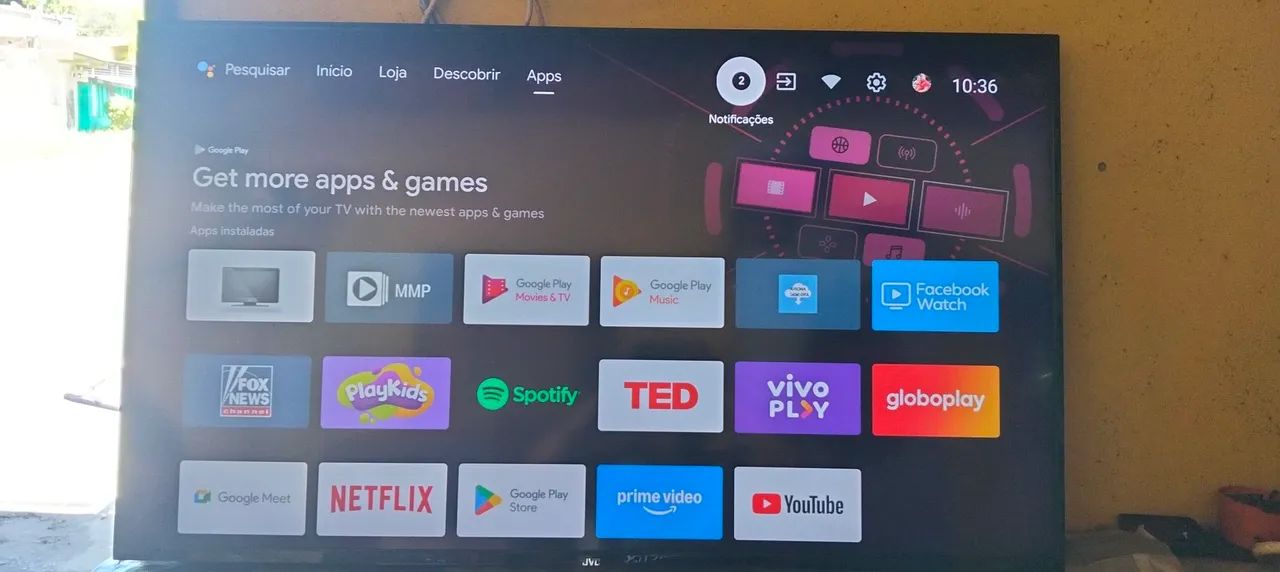 Tv JVC 50 polegadas smart tv Android 4k  - Foto 4