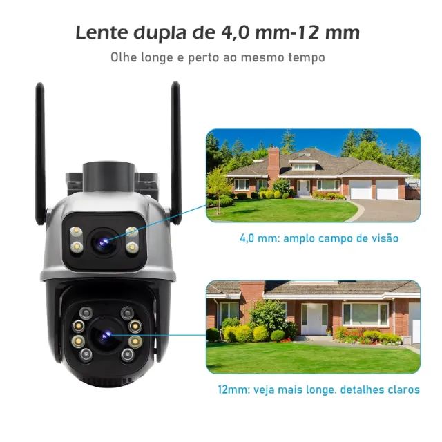 icsee?Preto?cameras vigilância wifi?camera de segurança?monitor?camera 4k ultra hd?camera  - Foto 3