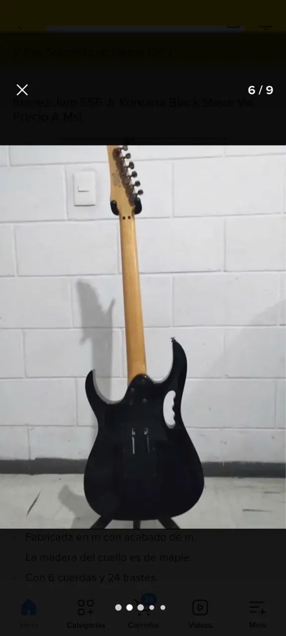 Guitarra Ibanez jem555 Steve Vai - Instrumentos musicais