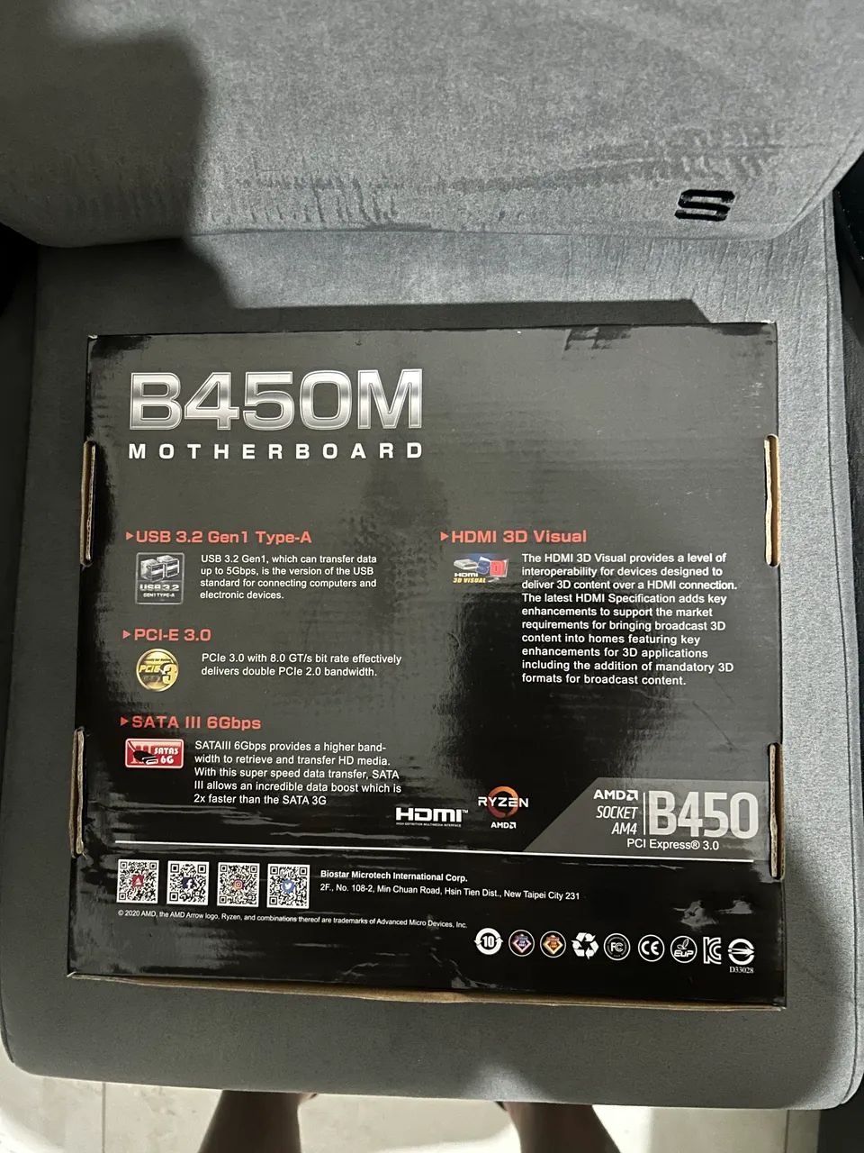 Placa mãe B450M + Fonte 500w Duex e Air cooler T-Dagger  - Foto 2