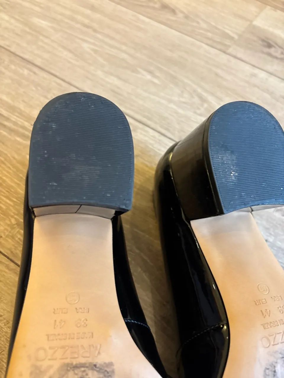 sapato arezzo boneca preto 38, verniz  - Foto 5
