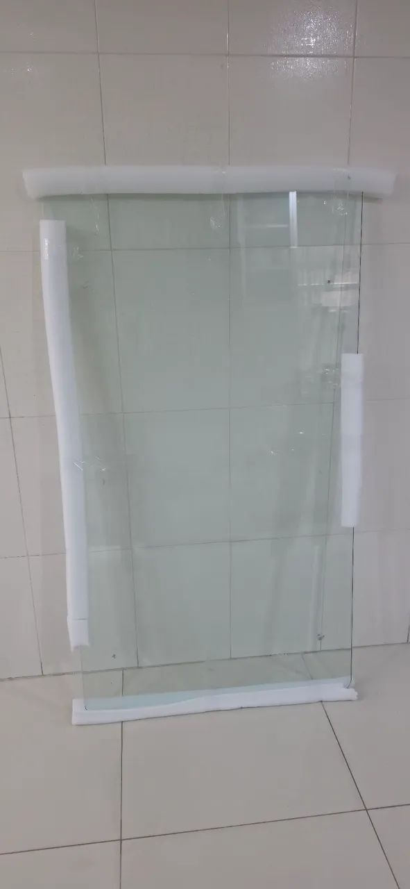 Mesa Inox tampo de vidro retangular - Foto 3