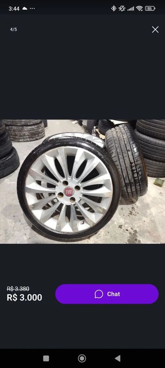Rodas Linea 17 com pneus 