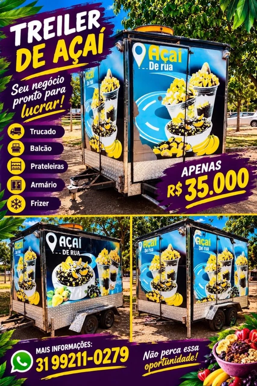 Trailer de açaí 