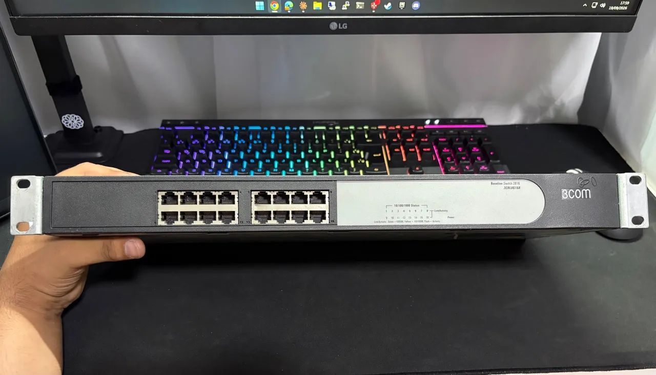 KIT 4 SWITCHES DE REDE - TP-LINK, 3COM E CISCO - Foto 3