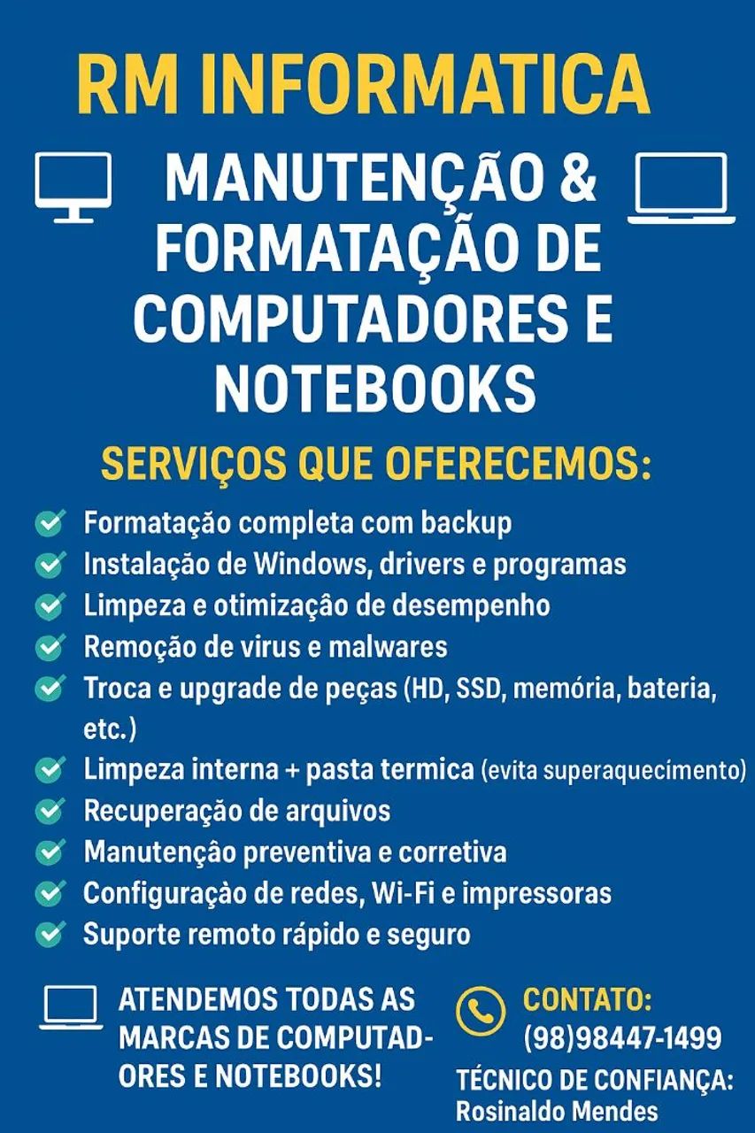 Formatação de computadores 