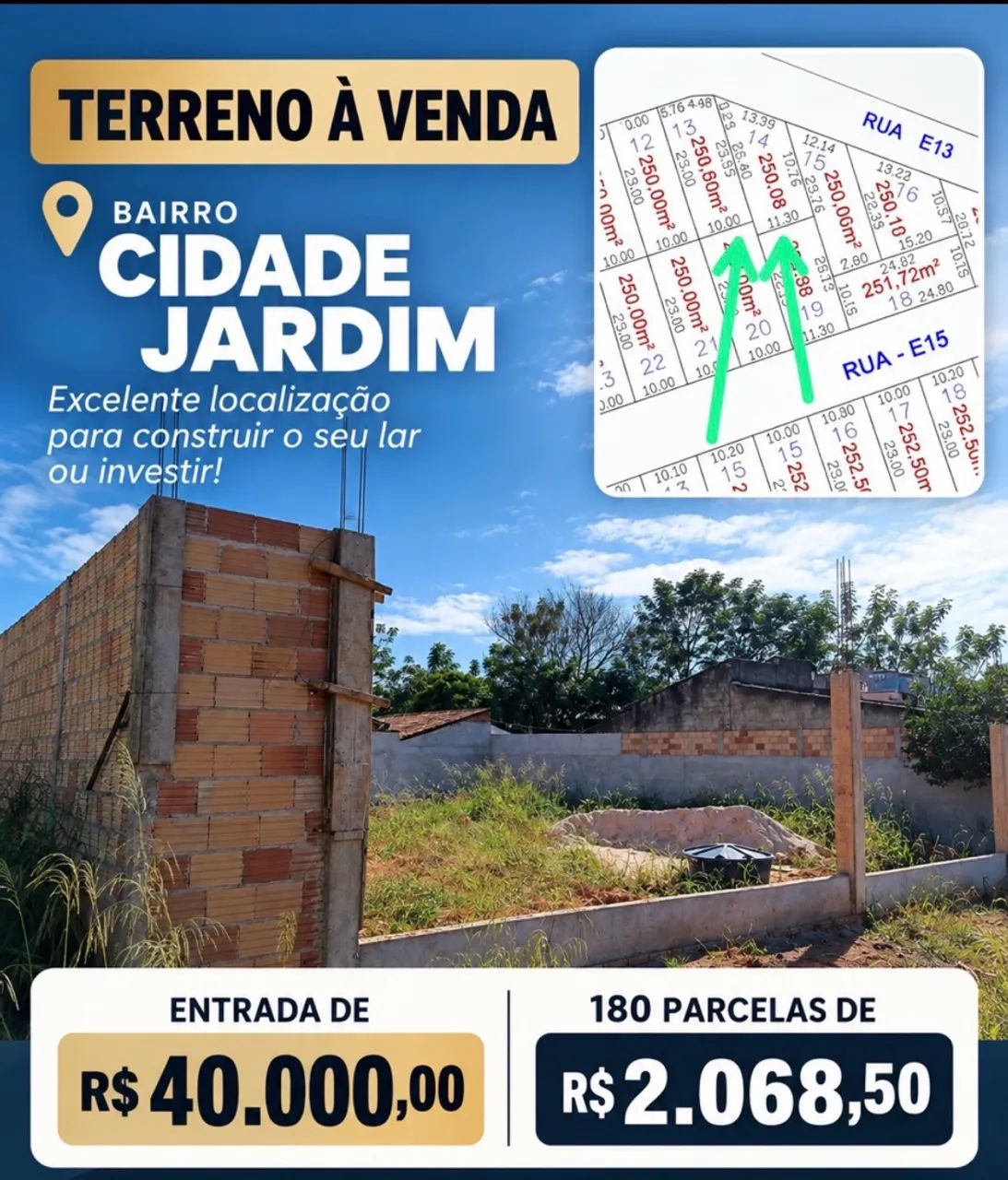 Lote no Cidade Jardim  - Foto 2
