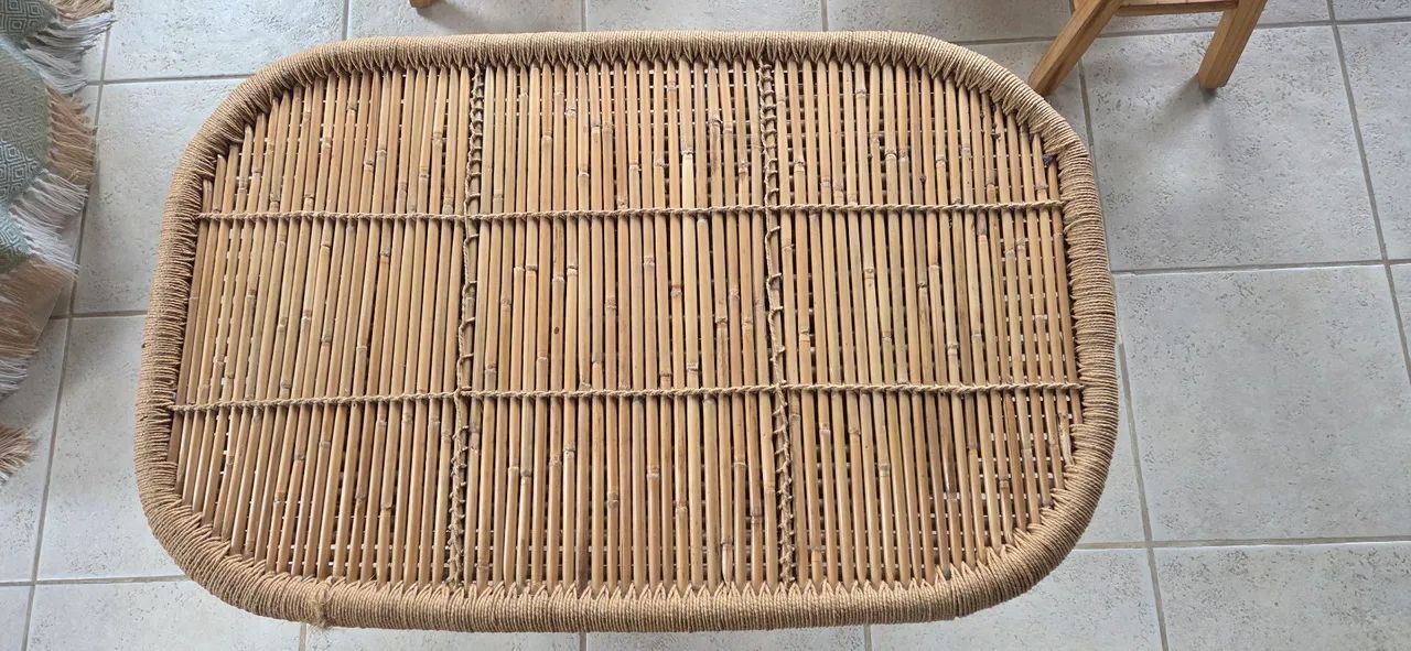 Mesa de centro bambu da Indonesia - Foto 4