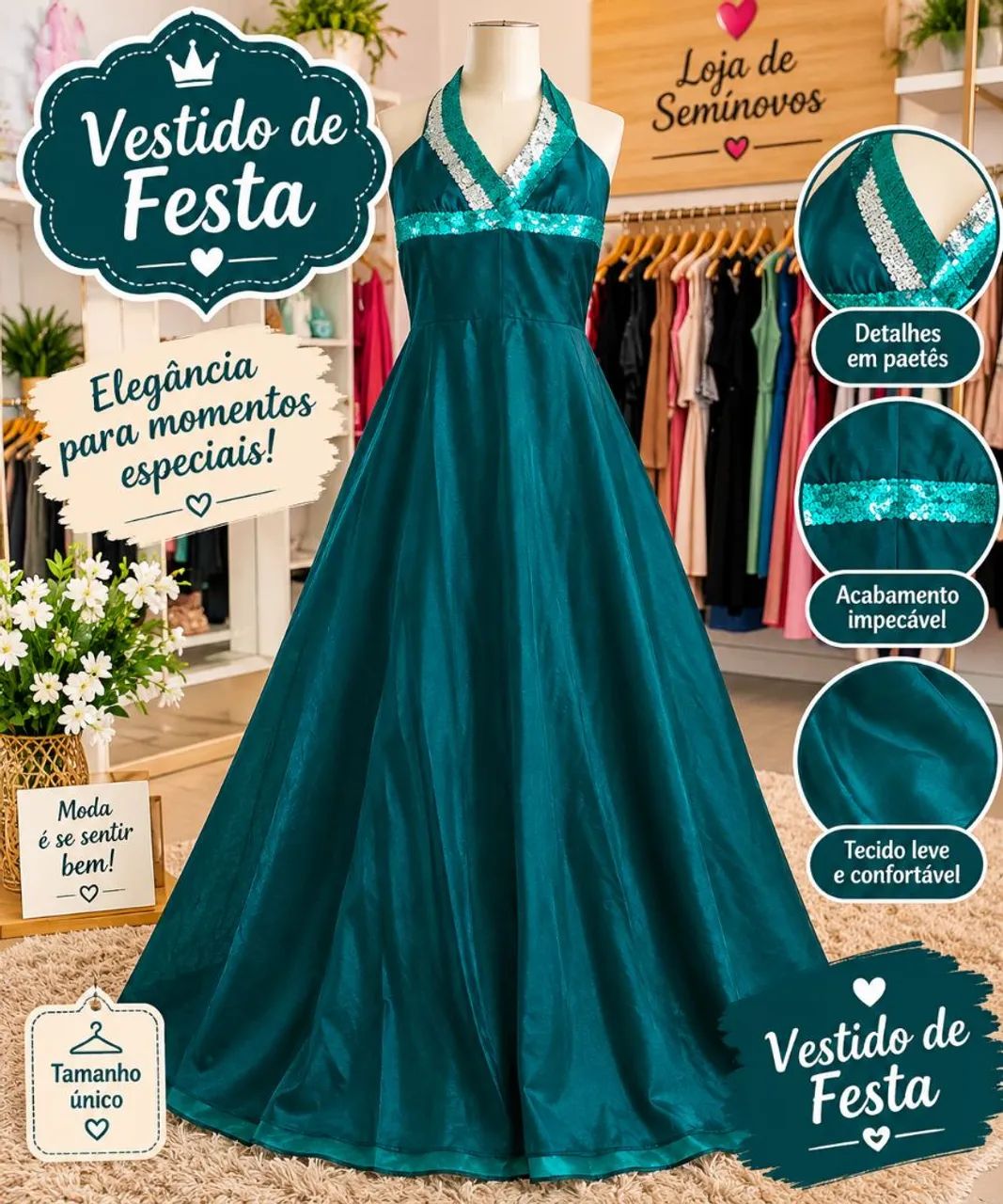 Vestido de festa 