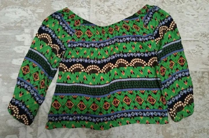 Blusa manga longa estampada - Foto 2