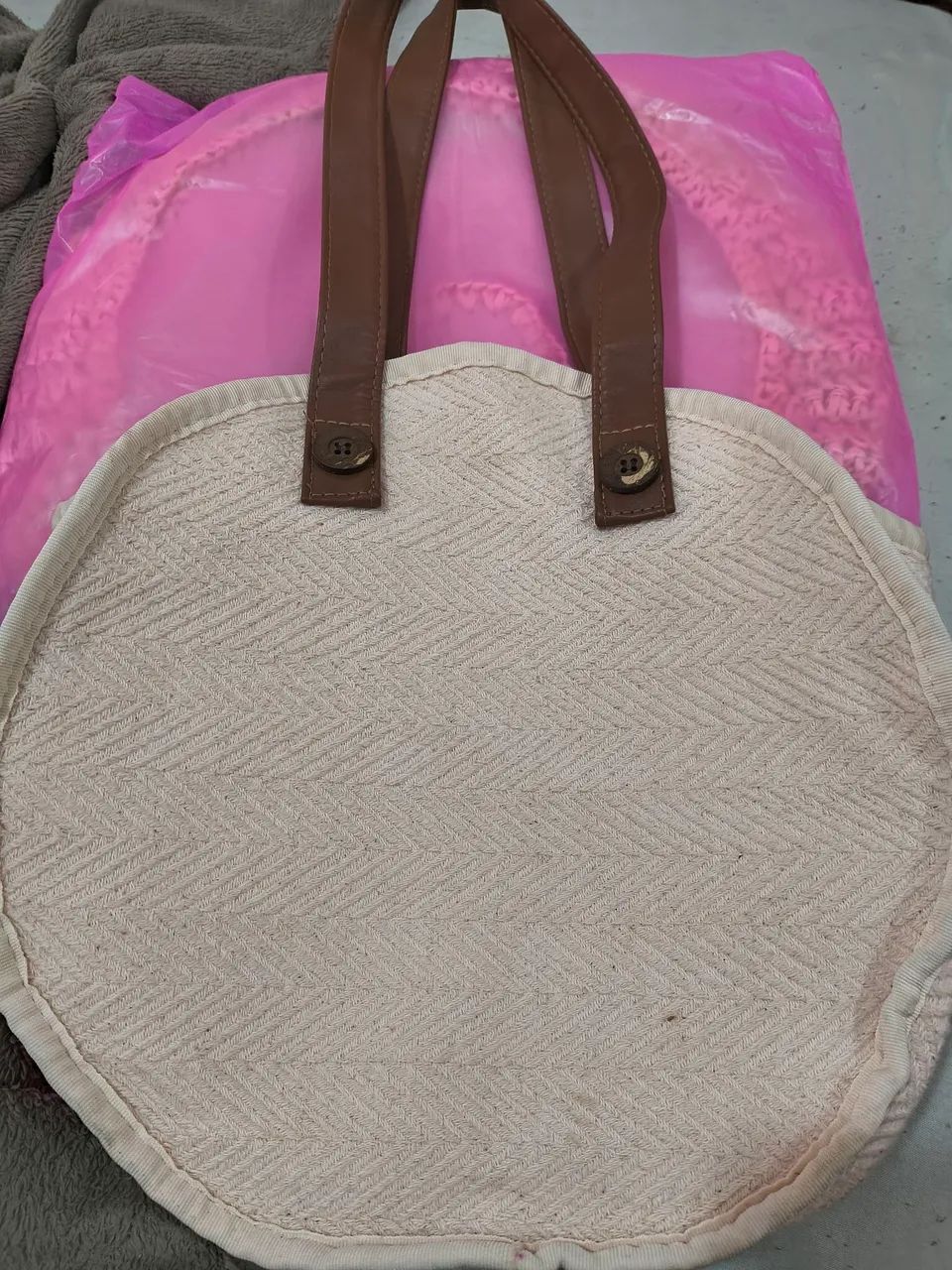 Bolsa em tecido crú  - Foto 3