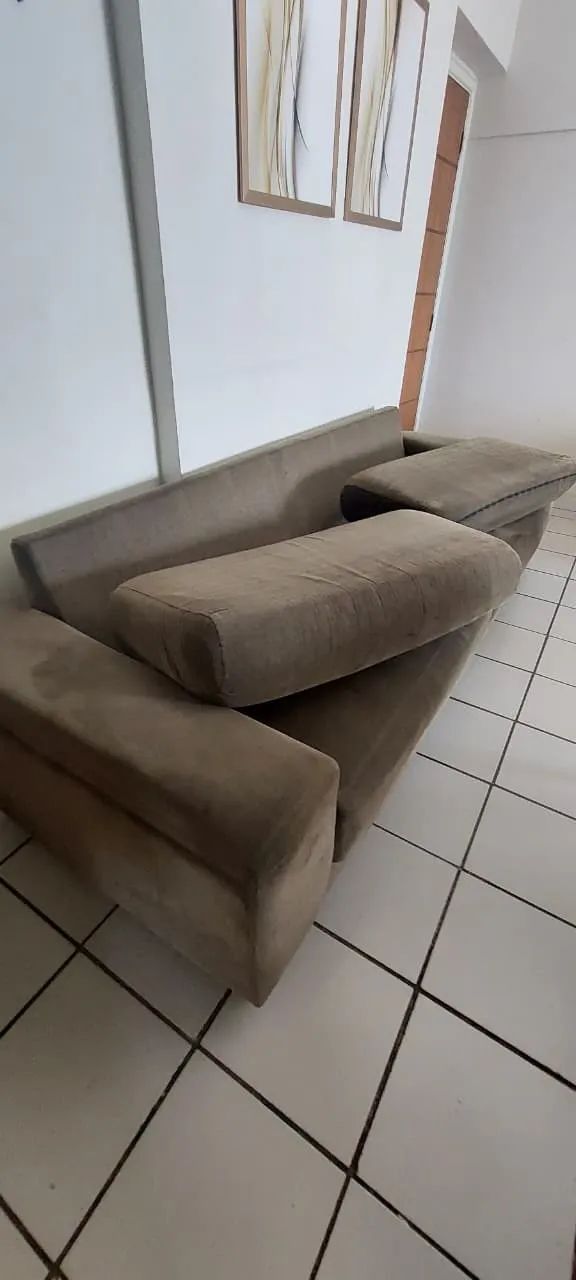 Sofá 4 lugares usado - Comprado na Loja Jacaúna  - Foto 4