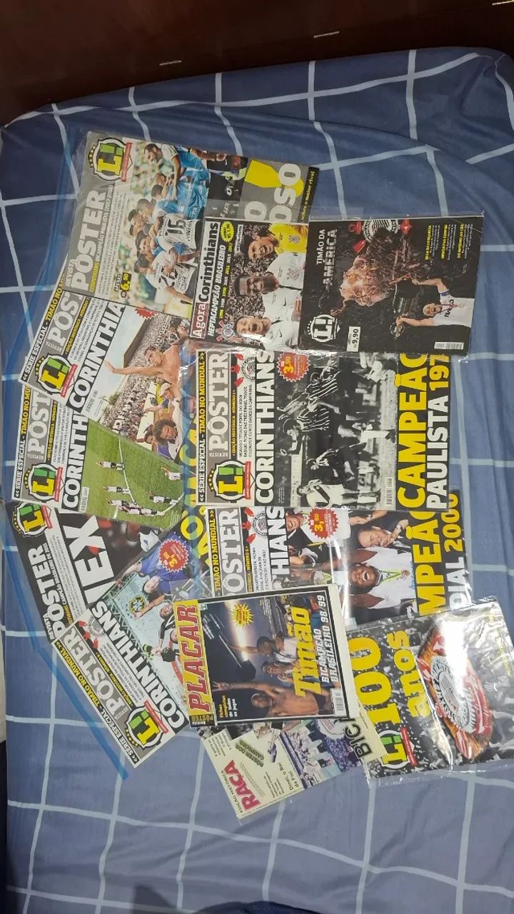 Mega coleção de Jornais e pôsteres do Corinthians